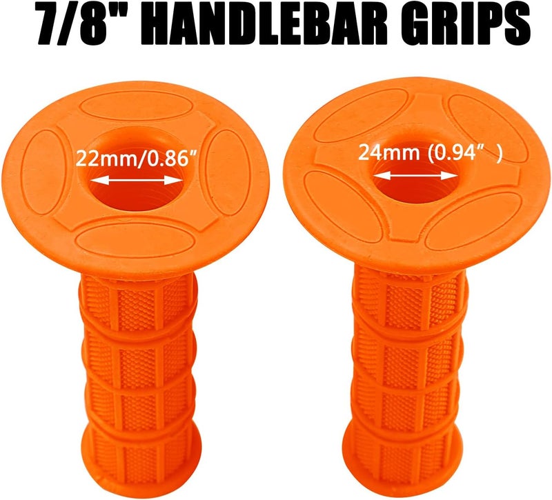 HOLATO 7/8" Handlebar Grips for 50cc-125cc CRF70 CRF80 TRX450 TTR90 TTR110 TTR125 PW80 RM80 DR650 KLX250 KLX300 KX65 SSR125 Pit Dirt Bike ATV Quad Motocross Motorcycles CT100U CT200U Mini Bike - Image 4